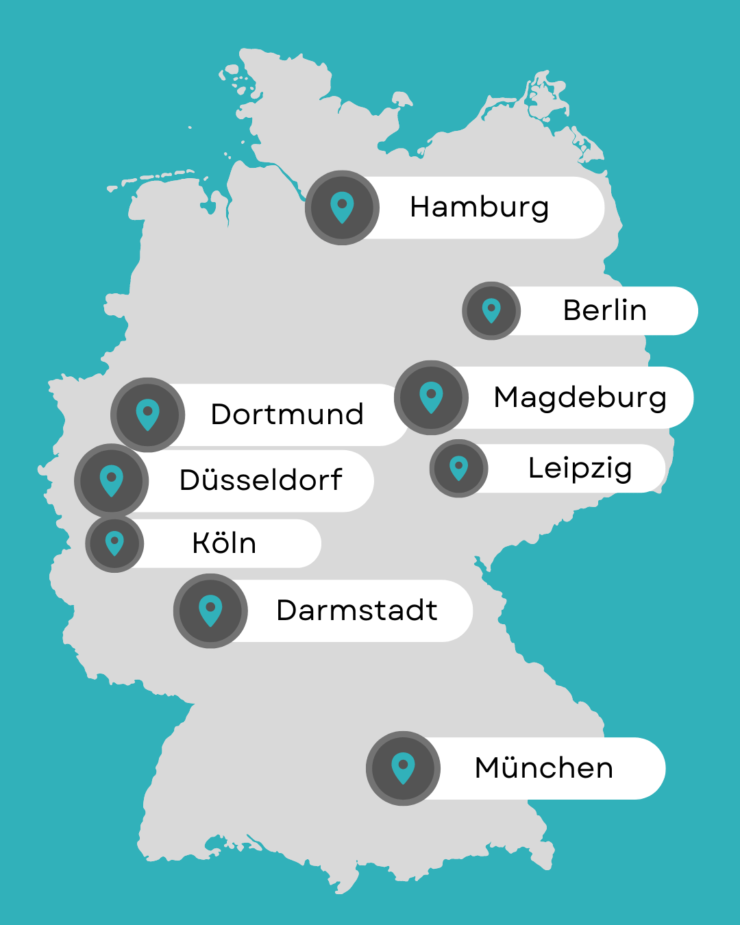 Entdecken Sie unsere Standorte in Deutschland